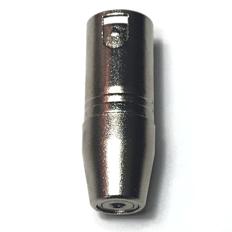 CESS Stereo 3.5mm TRS Female to 3-pin XLR Male Adapter, Silver Matte Finish (1 Pack) - Image 1